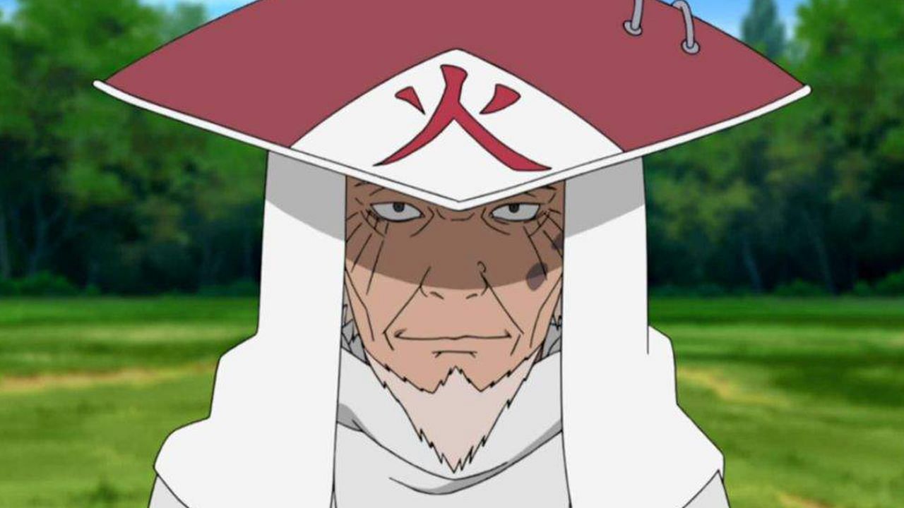 Hiruzen Sarutobi, as seen in the anime (Image via Studio Pierrot)