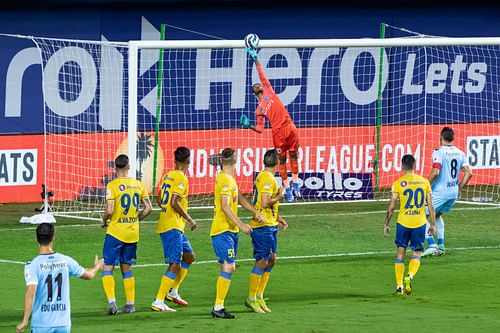 A single goal from the Tuskers was enough for them to go past the Nizams in their last match (Image Courtesy: ISL)