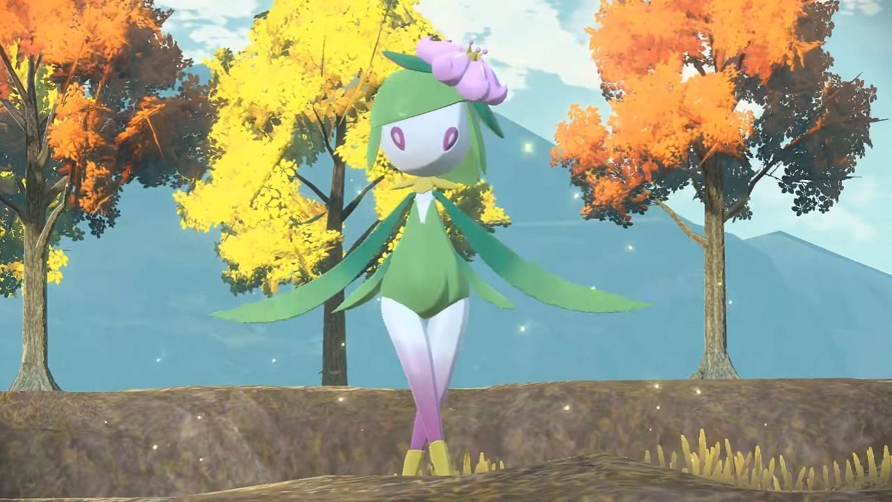 Hisuian Lilligant dances around the stage during its battle (Image via Game Freak)