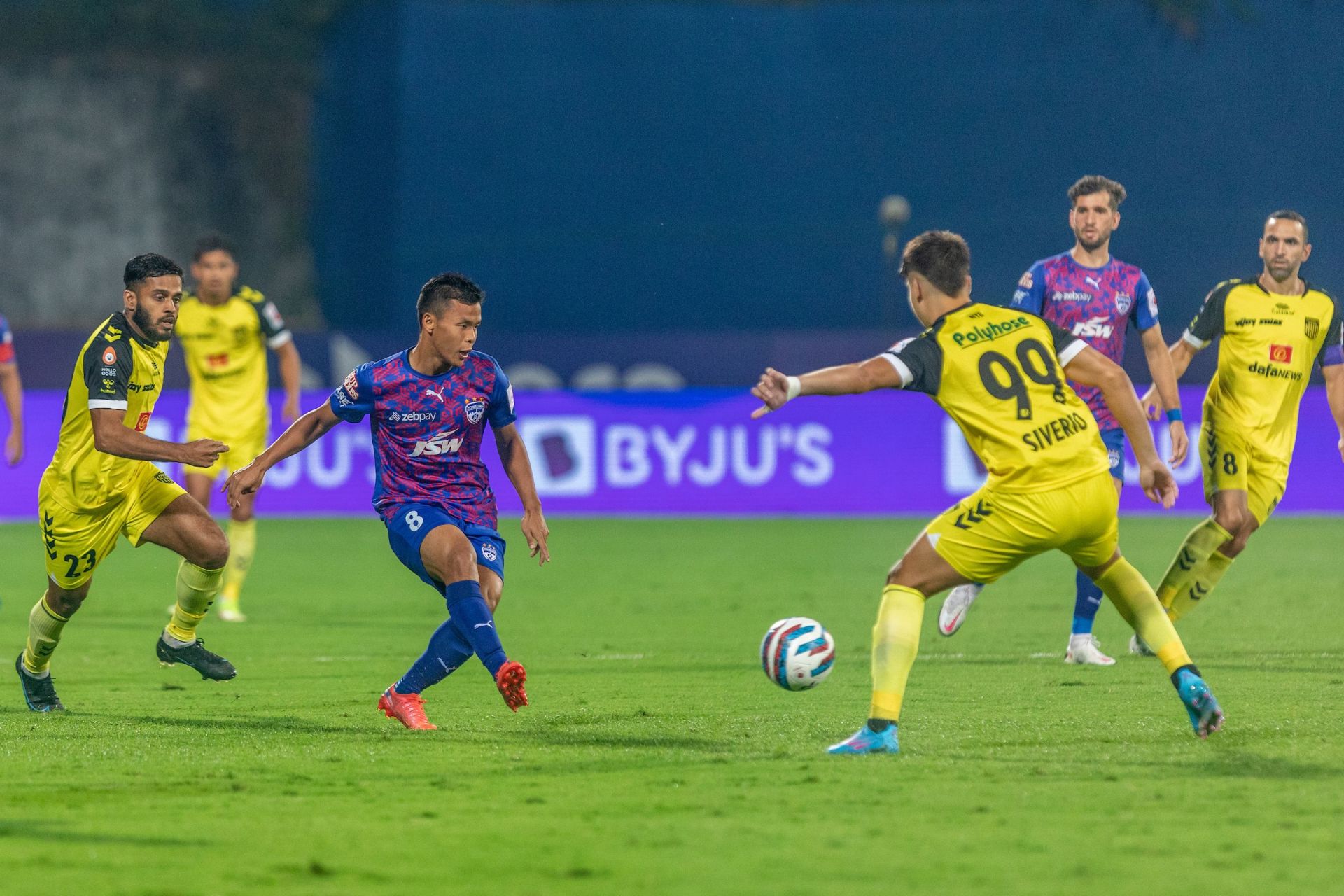 Hyderabad FC won the midfield battle (Image courtesy: ISL media)