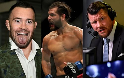 Colby Covington (left); Jorge Masvidal (center); Michael Bisping (right)