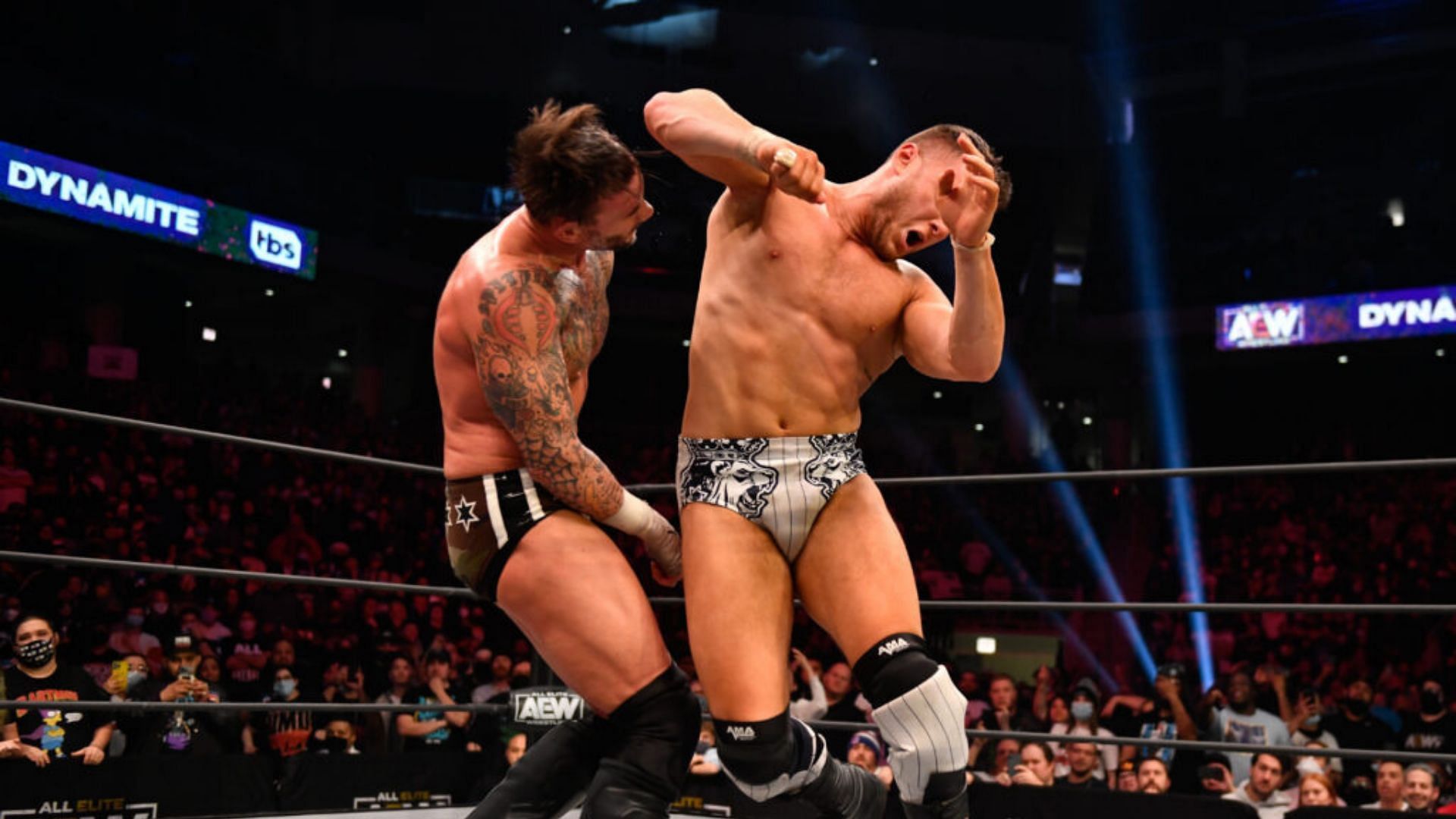 CM Punk vs MJF from AEW Dynamite