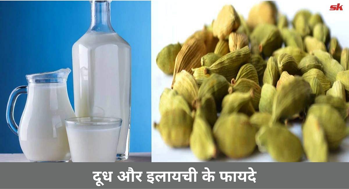 दूध और इलायची के फायदे (फोटो-Sportskeeda hindi)
