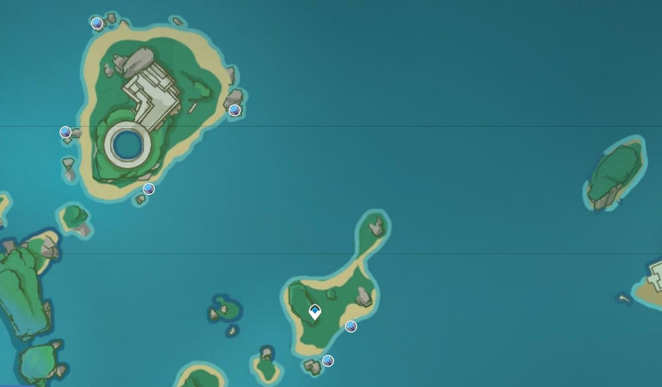 Sea Ganoderma in Suigetsu Pool (Image via Interactive Map)