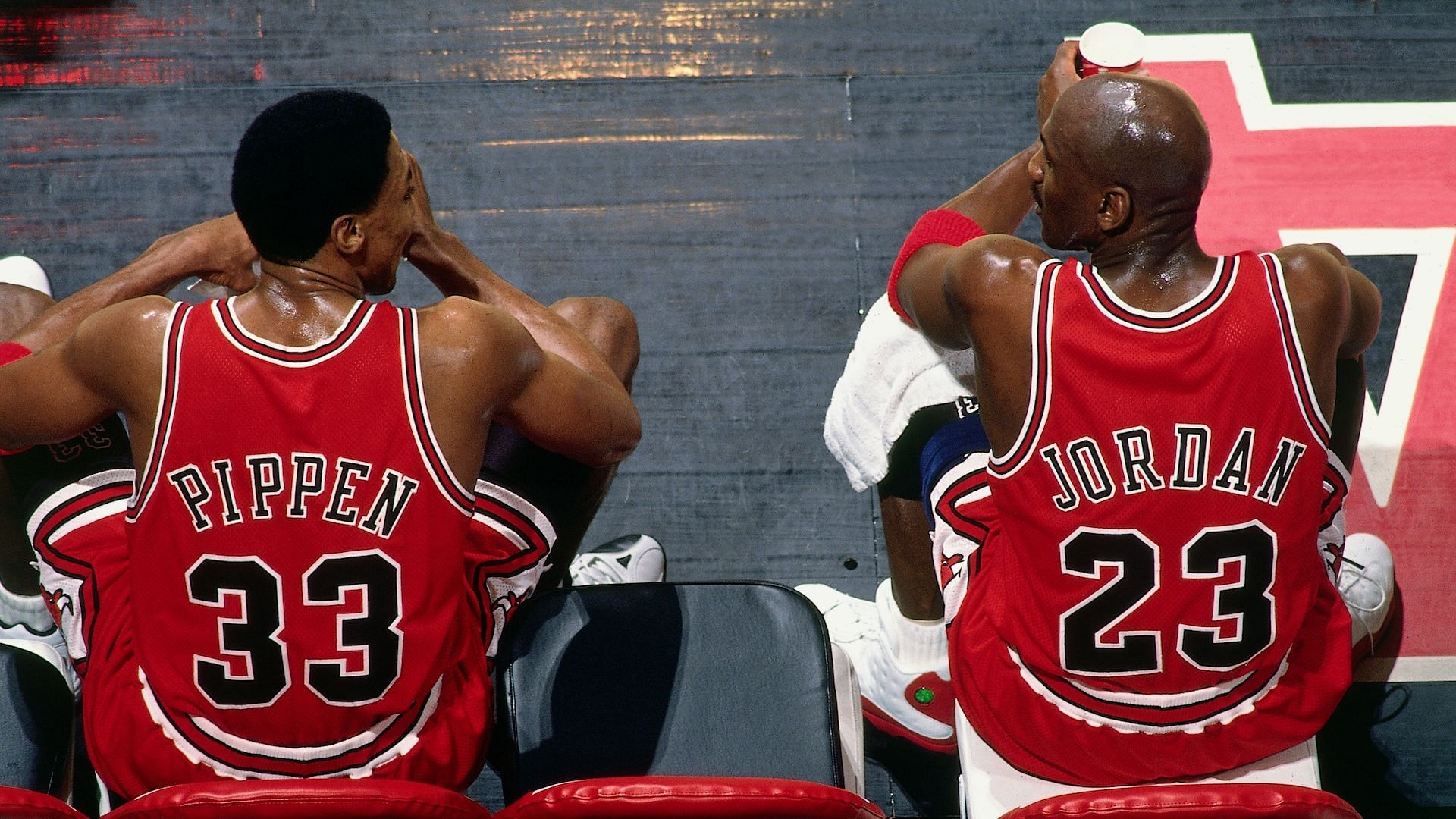 Scottie Pippen and Michael Jordan. (Photo: Courtesy of NBA.com)