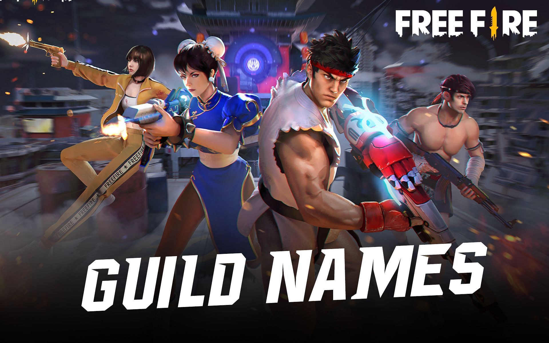 Here is a long list of guild names in Garena (Image via Garena)