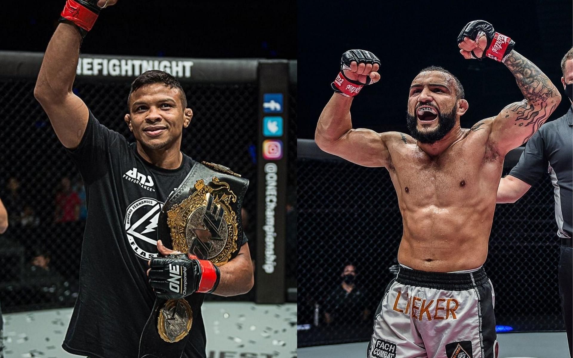 ONE Championship bantamweight world champion Bibiano Fernandes&#039;s (left) rivalry with John Lineker (right) is shaping up to be the greatest in the company&#039;s history. (Images courtesy of ONE Championship)