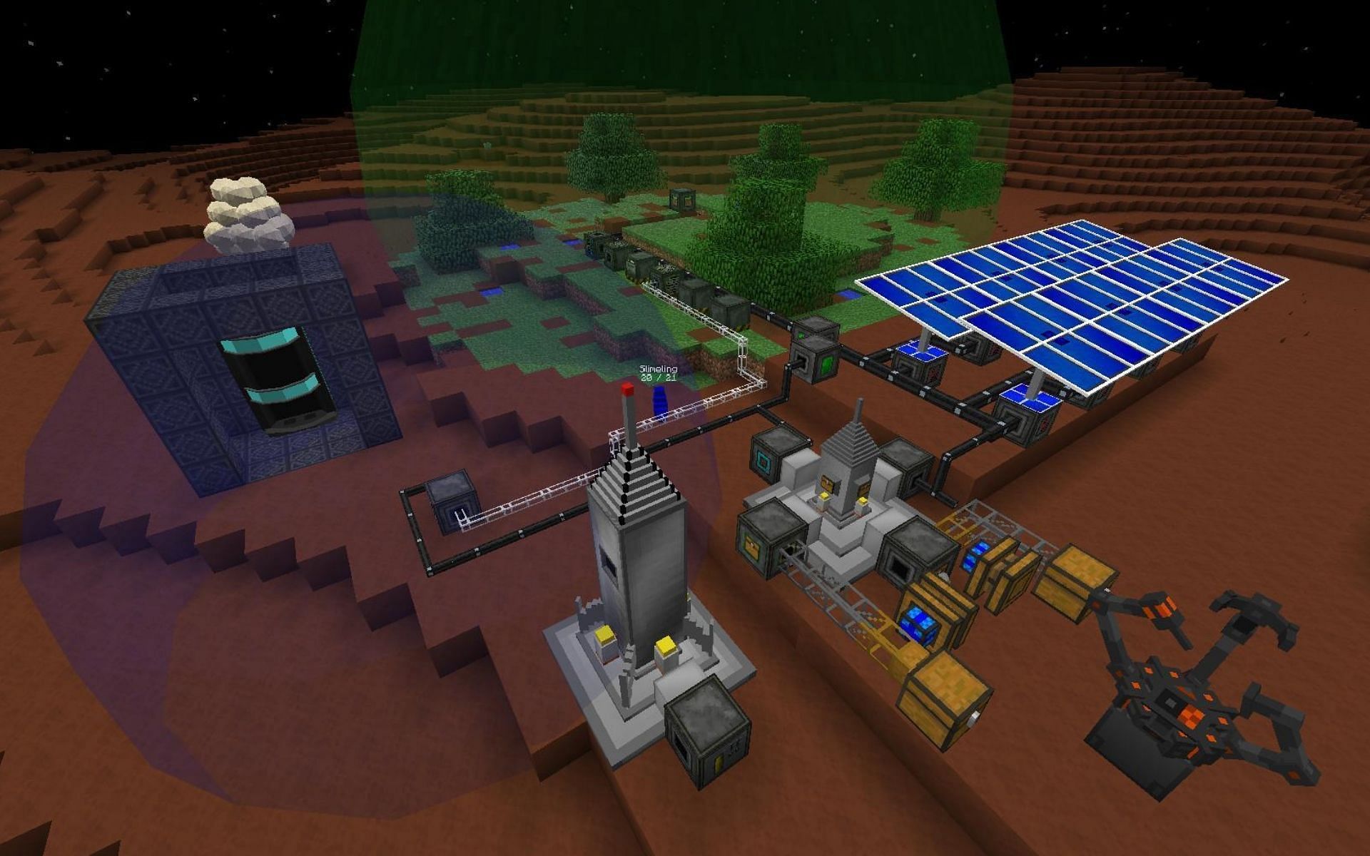 Galacticraft mod in Minecraft (Image via APK Pure)