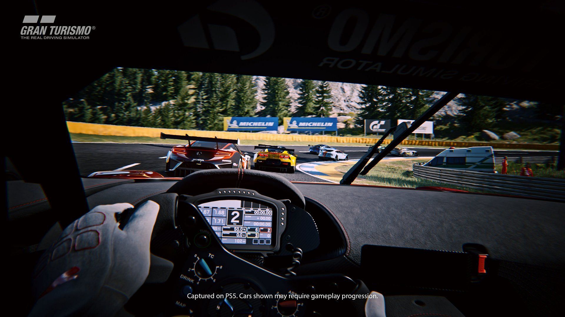 Track racing in first-person view (Image via PlayStation)