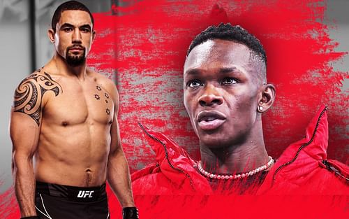 Robert Whittaker (left); Israel Adesanya (right) [Credits: via YouTube and UFC.com]