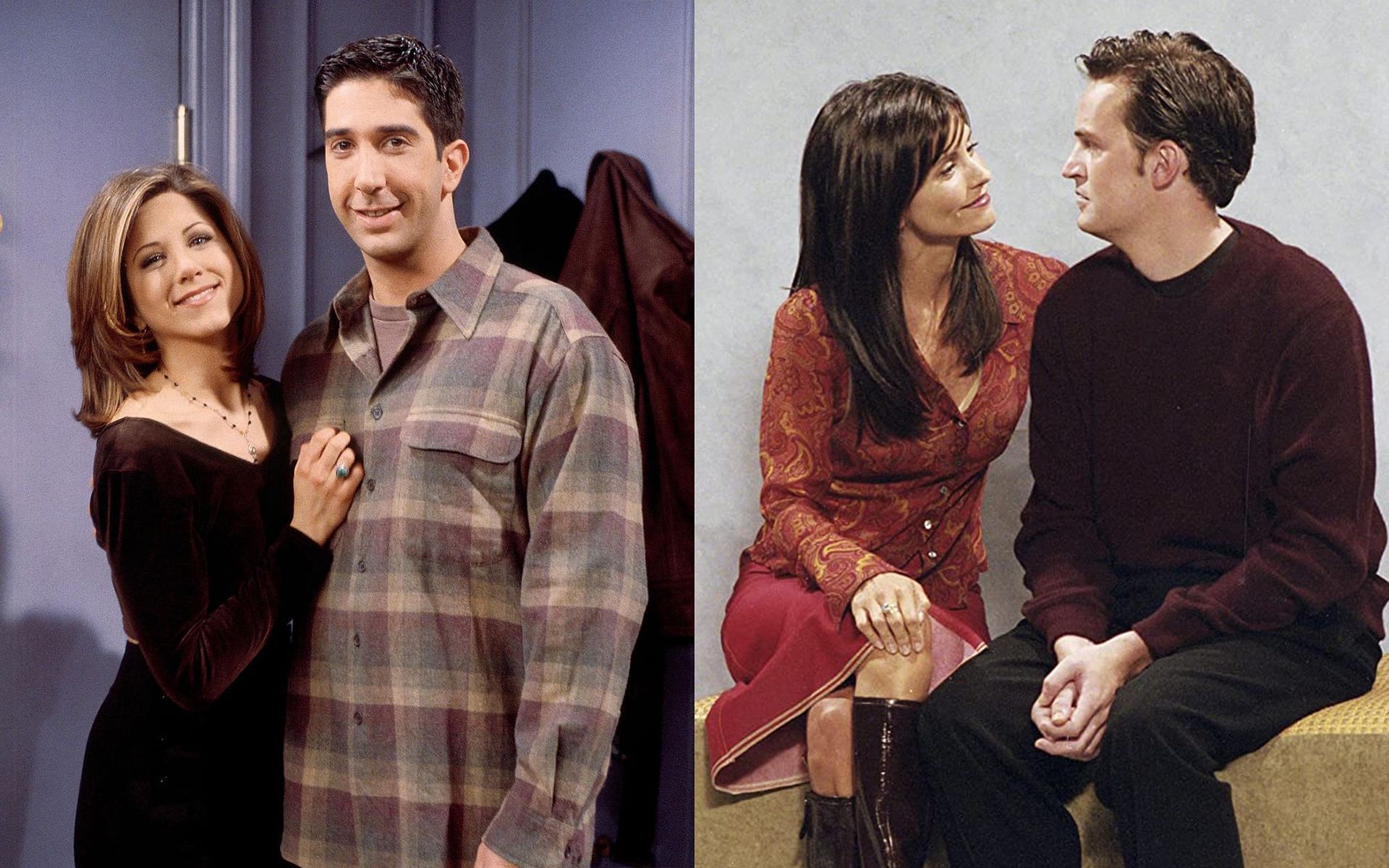 Couples from Friends (Images via Instagram: rosswithrachel, friends &amp; chandler_monica)