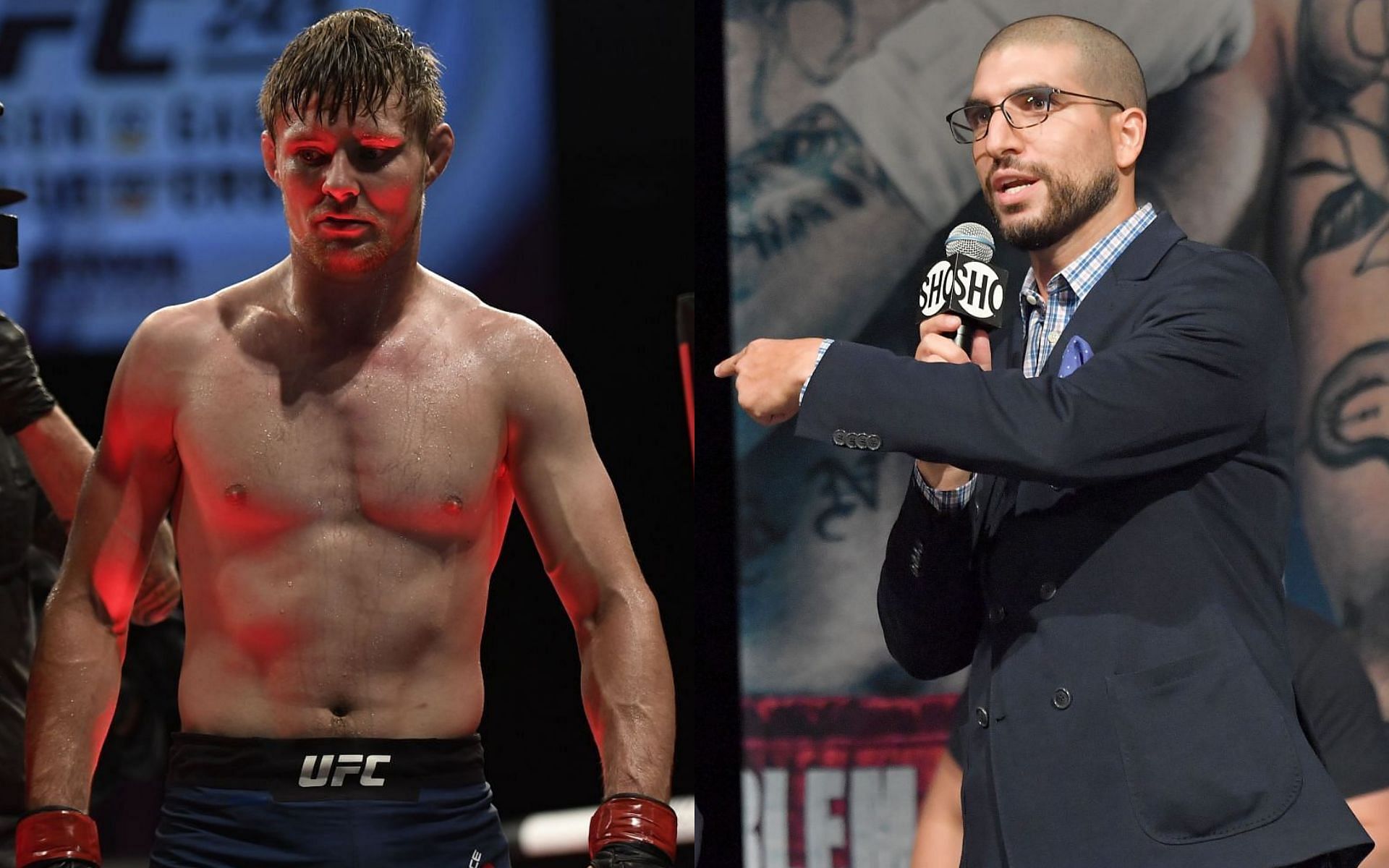 Bryce Mitchell (left), Ariel Helwani (right)