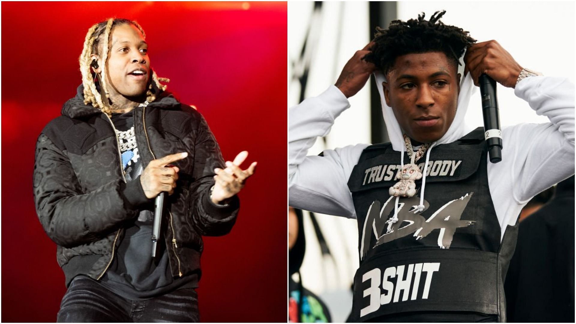 Lil Durk and NBA YoungBoy&#039;s feud had been going on for a long time (Images via Scott Dudelson and Cooper Neill/Getty Images)