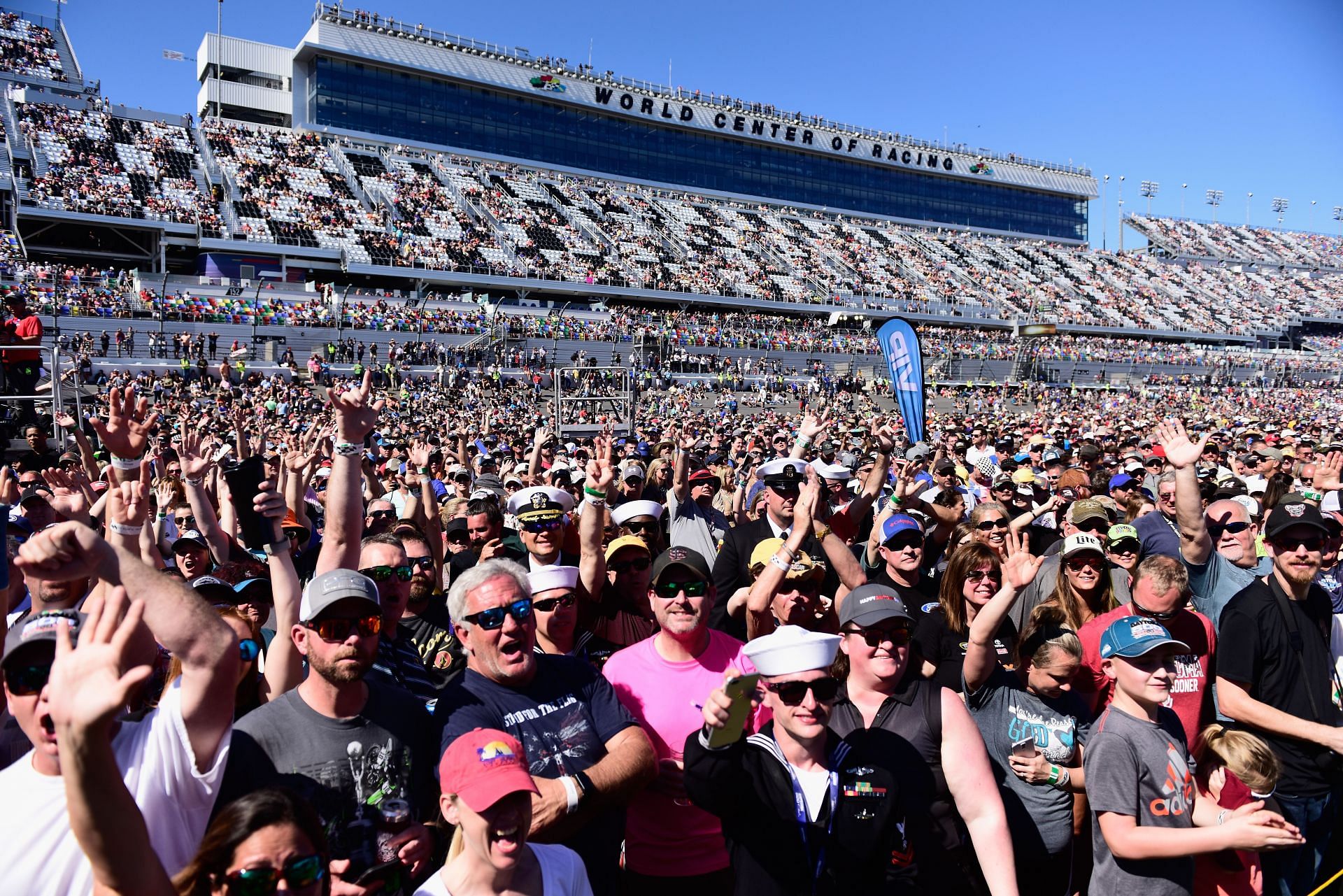 Crowds at the Daytona International Speedway in 2018 (Photo by Jared C. Tilton/Getty Images)