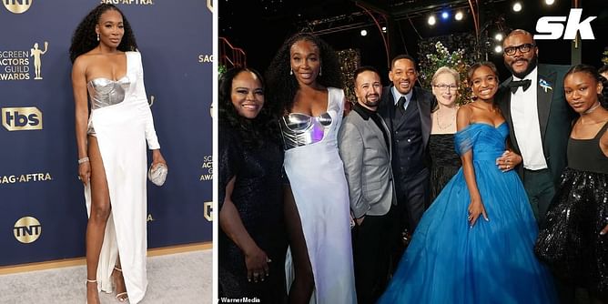 Venus Williams dazzles on the red carpet as her father's biopic King Richard wins big at SAG Awards