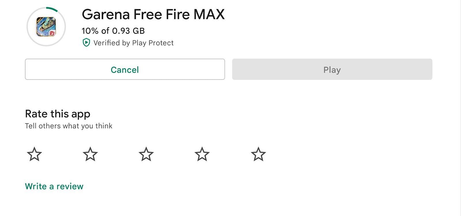 Download size of Free Fire MAX (Image via Garena)