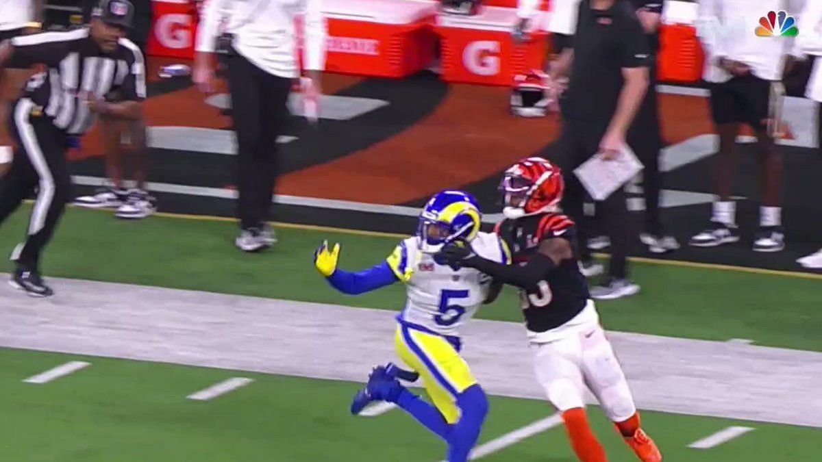 Super Bowl: Bengals hit with unusual penalty vs Rams as player in  flip-flops invades pitch, NFL, Sport