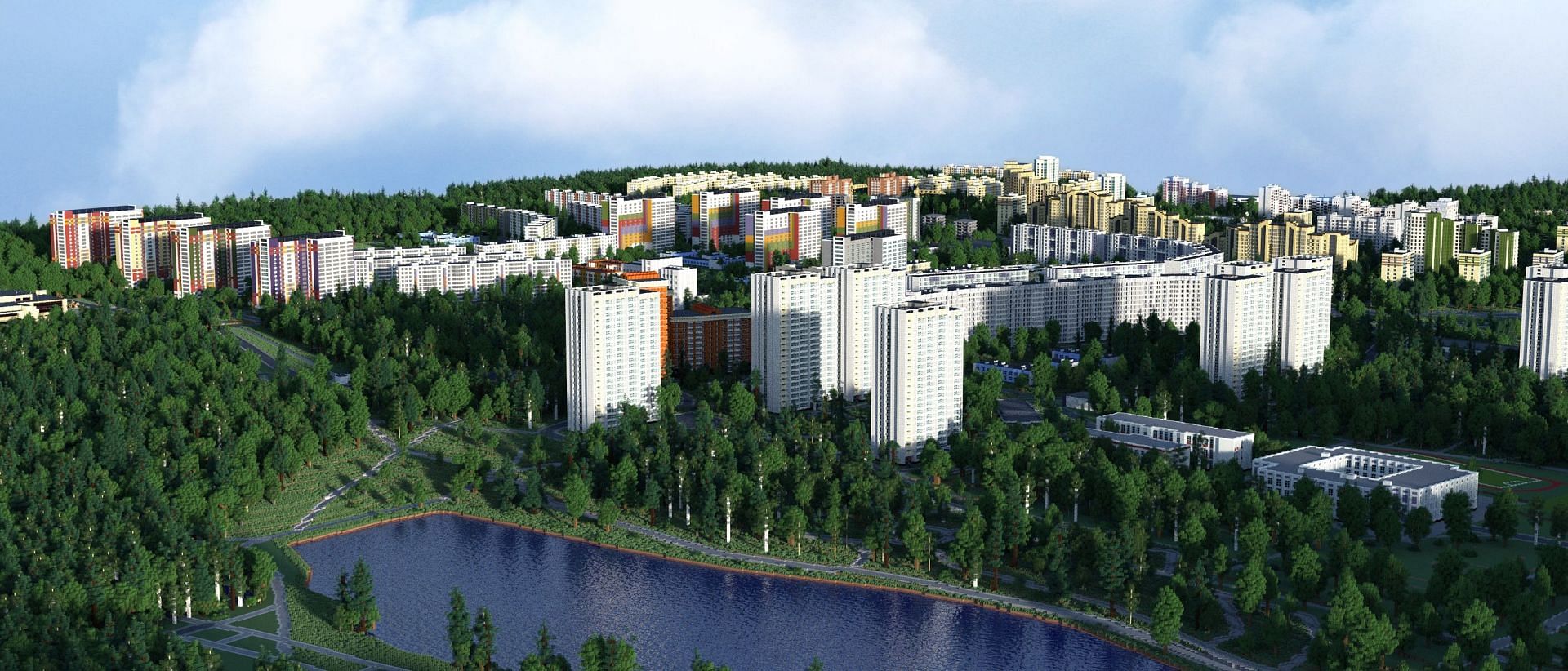 The city of Zelenograd, Russia recreated in 1:1 scale (Image via u/v4siv/Reddit)