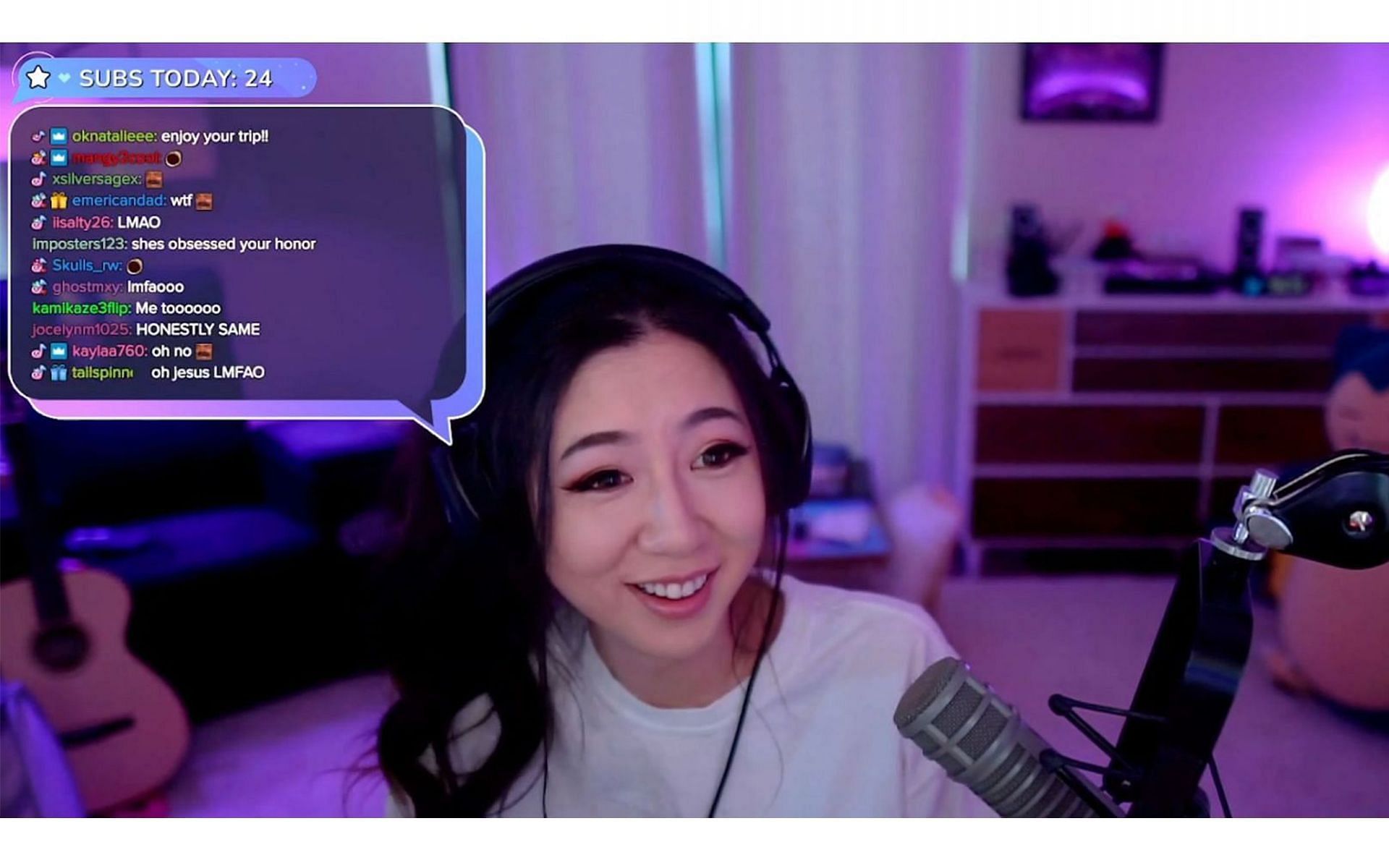 Twitch streamer admits that she is obsessed with GTA RP (Images via Fuslie/Twitch)