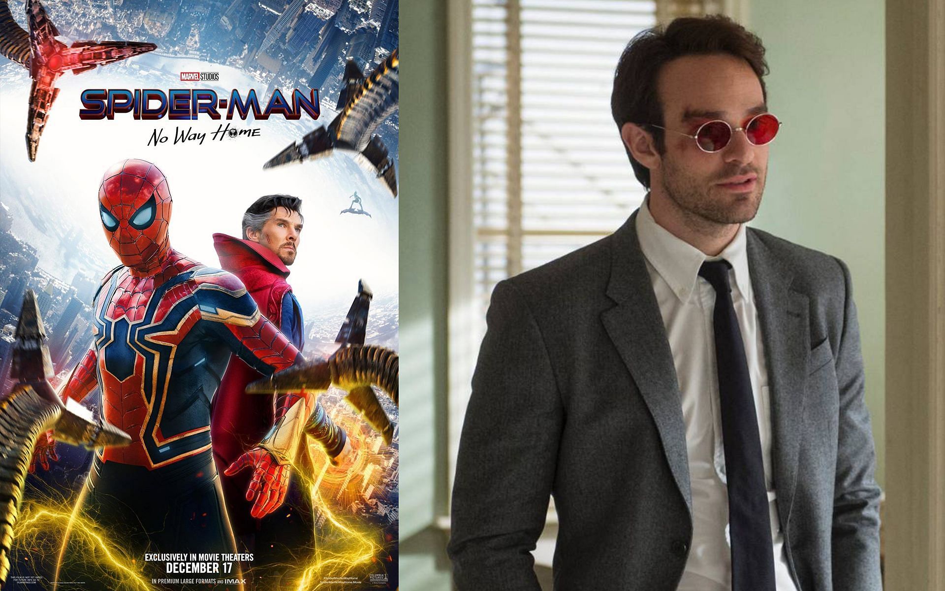 Charlie Cox revealed his cameo as Daredevil received a lukewarm response in theaters (Image via IMDb &amp; Netflix)