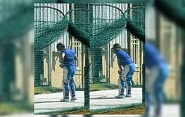 [Watch]: MS Dhoni spotted batting in the nets ahead of IPL 2022