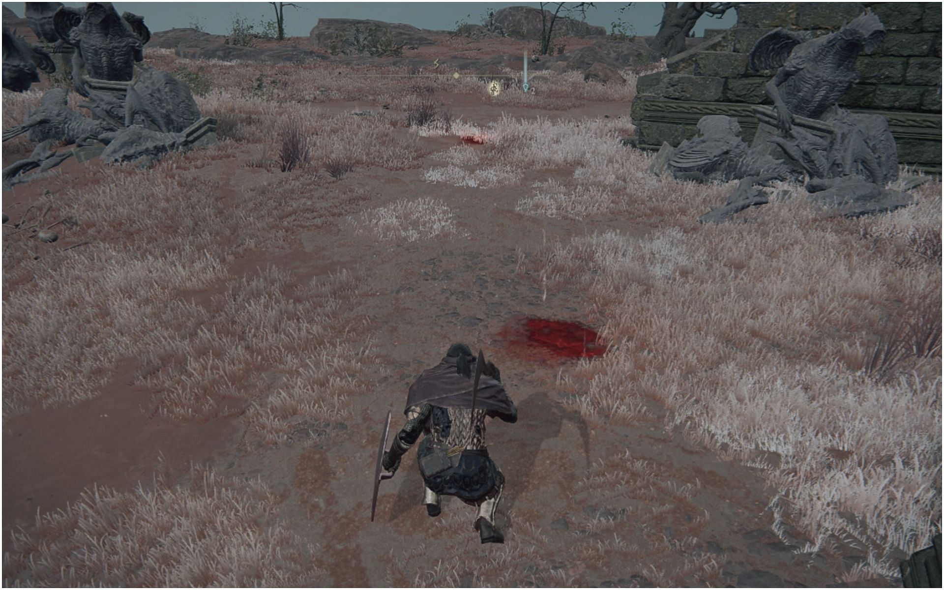 Bloodstains in Elden Ring act as marks of caution for uninformed players (Image via Elden Ring)