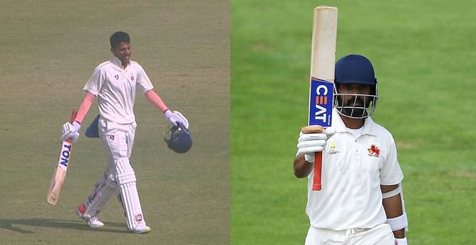Yash Dhull, Ajinkya Rahane tons headline Day 1 of Ranji Trophy 2022