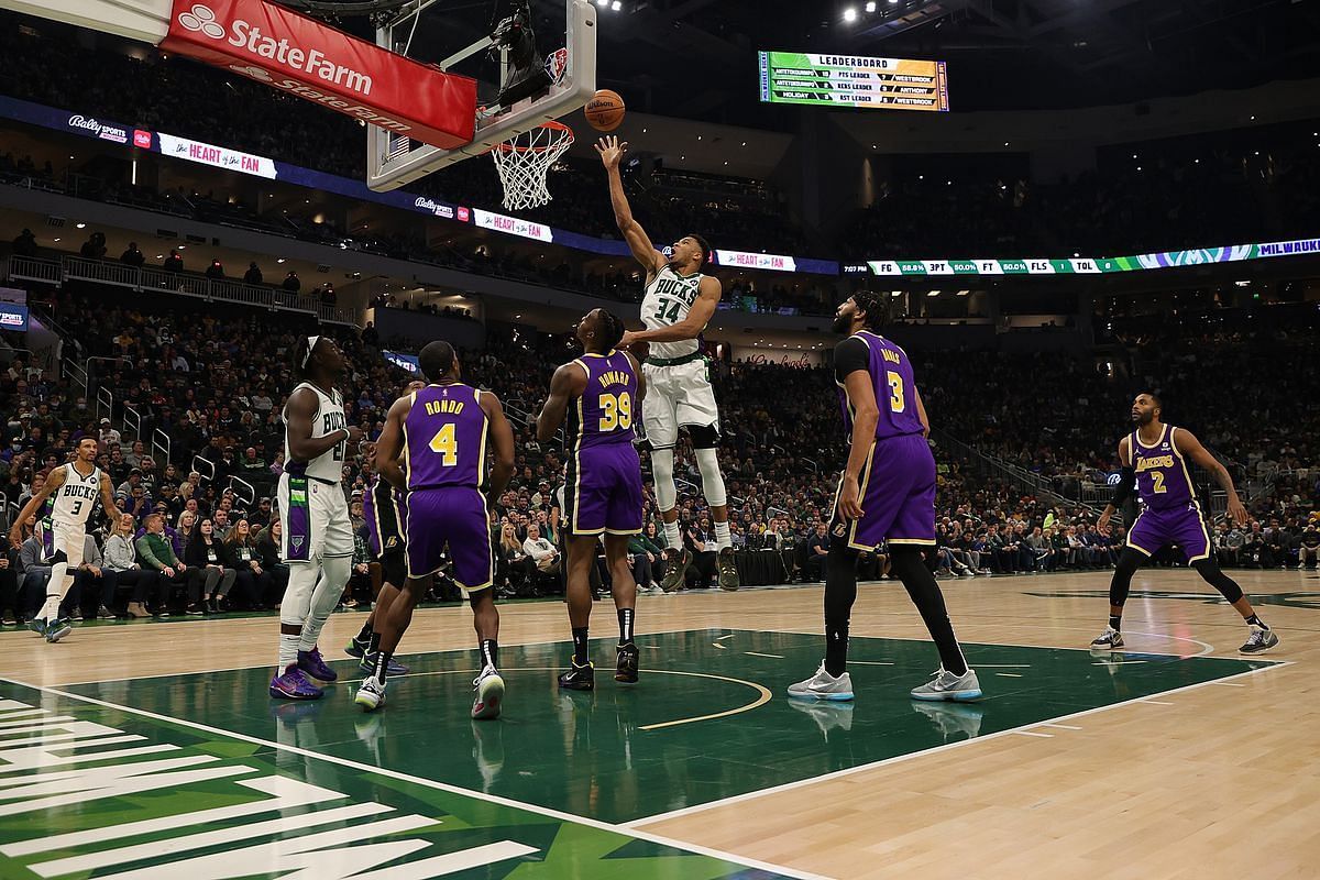Except for a few stretches, the LA Lakers offered no resistance against the Milwaukee Bucks. [Photo: Silver Screen and Roll]