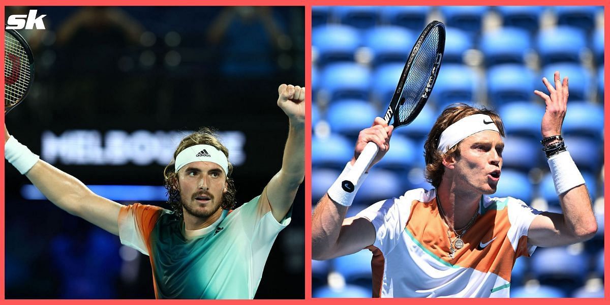 Tsitsipas (L) and Rublev are the top two seeds at the Rotterdam Open