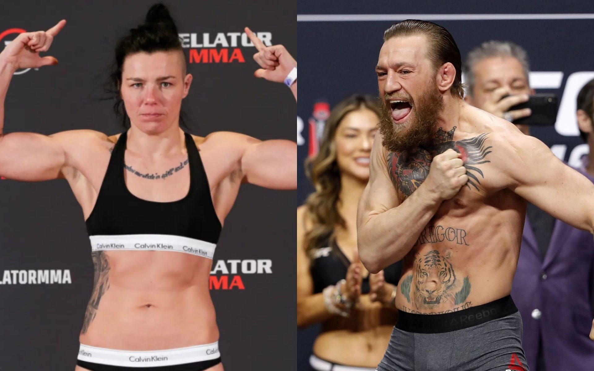 Sinead Kavanagh, [left], Conor McGregor [right]