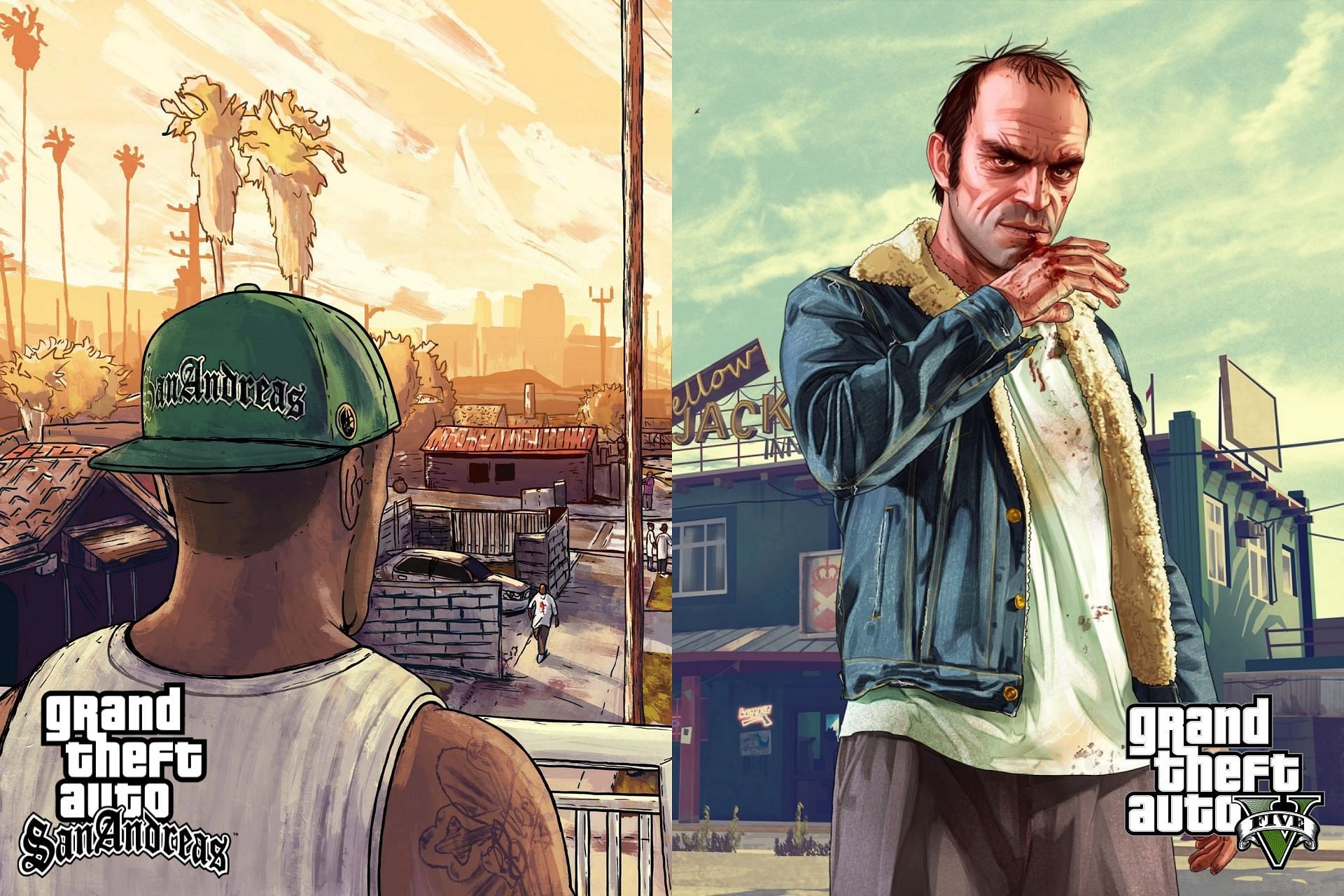 Gta 5 vs Gta san andreas (similar locations) - Grand Theft Auto