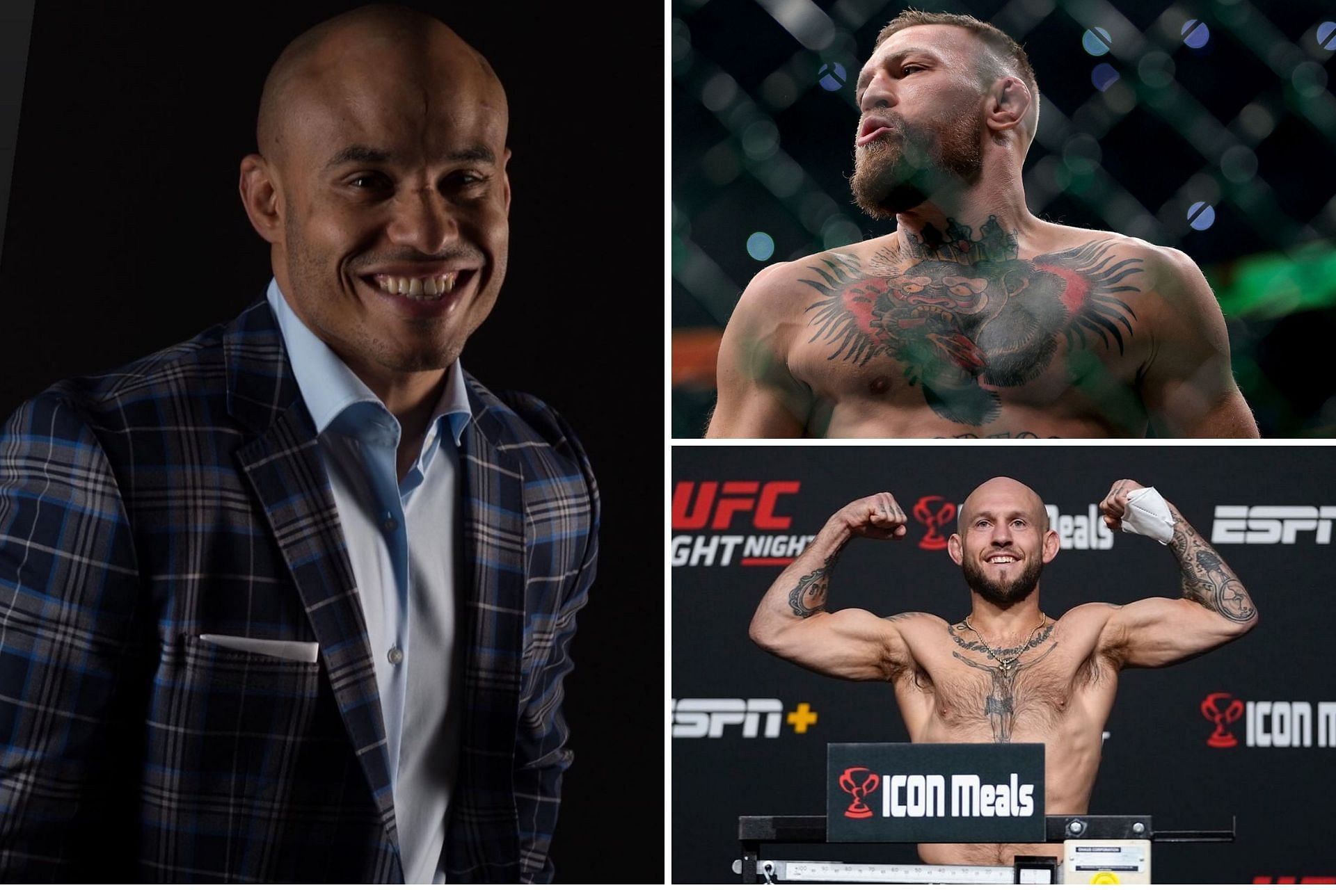 Ali Abdelaziz (left), Conor McGregor (Top Right), and Brian Kelleher (Bottom Right)(Image courtesy of Ali Abdelaziz and Brian Kelleher Instagram)