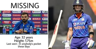 "Please fix your batting ASAP" - Twitterati react as Virat Kohli gets out for a duck in 3rd ODI vs West Indies