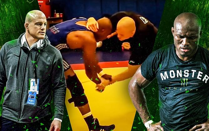 Watch: When Kamaru Usman got dominated by wrestler Cael Sanderson on the mat
