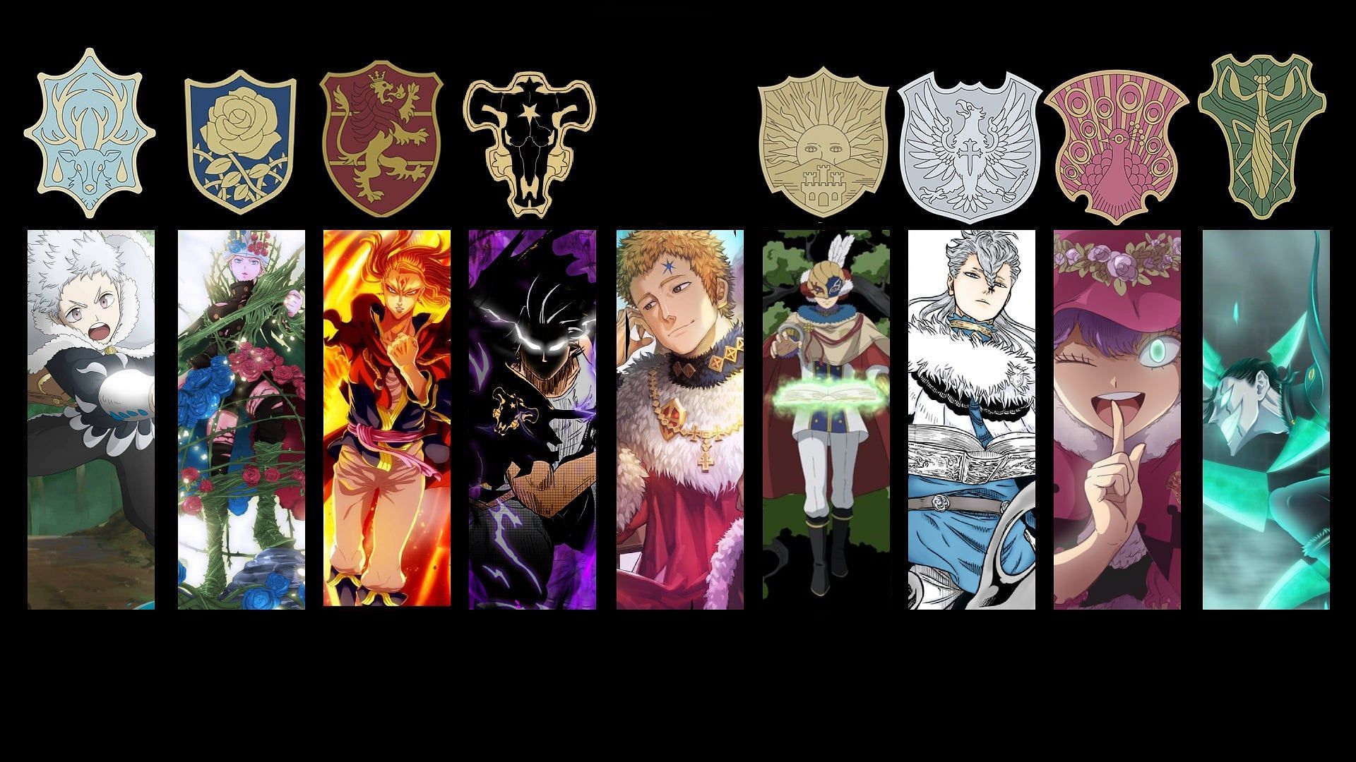 The Magic Knight Squad Captains, plus the Wizard King (Image via redballllllls/Reddit)