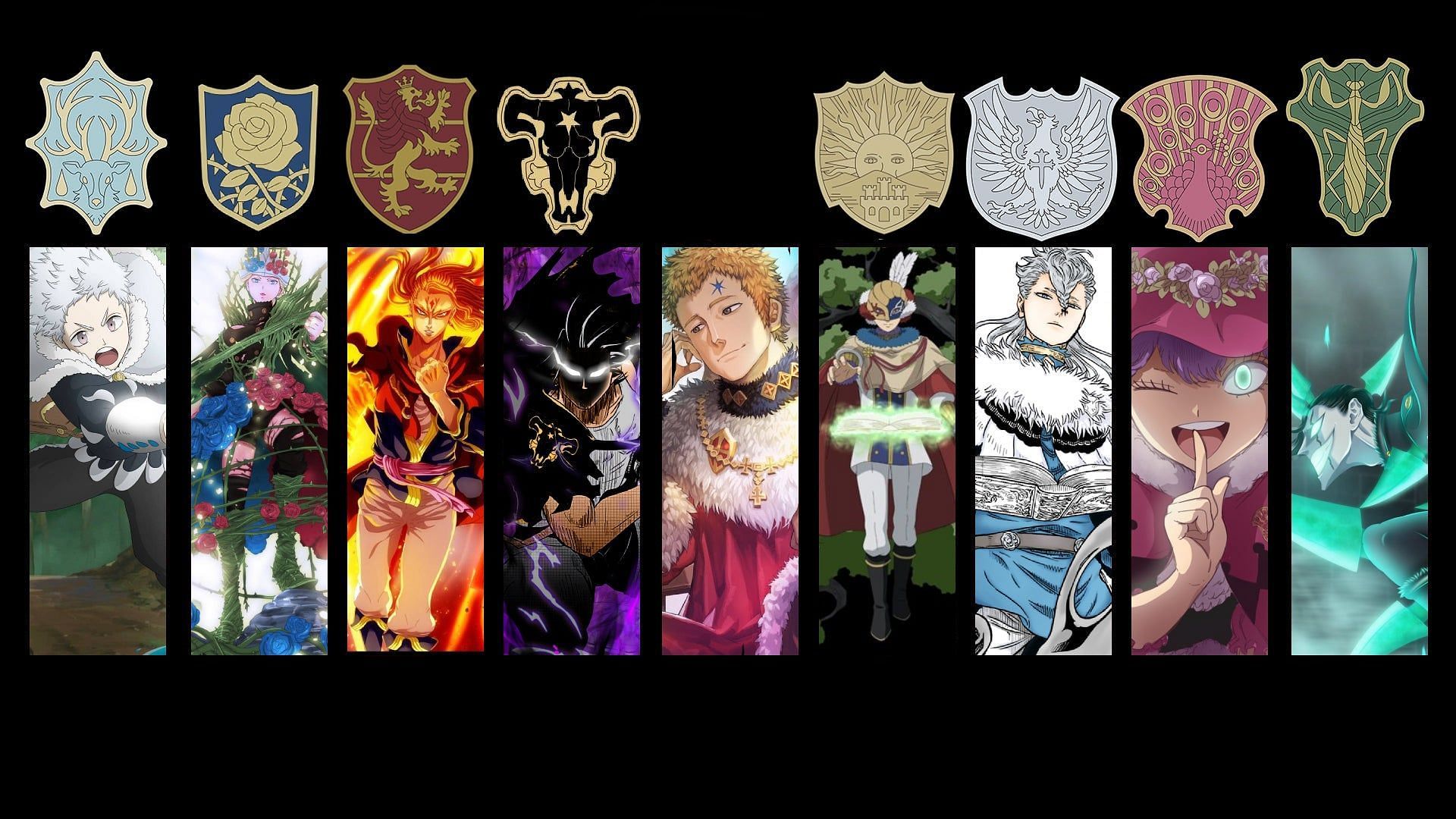 Black Clover: Magic Knight Squad captains, ranked according to power