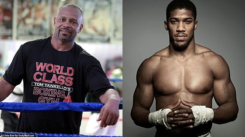 Roy Jones Jr. (left) and Anthony Joshua (right)