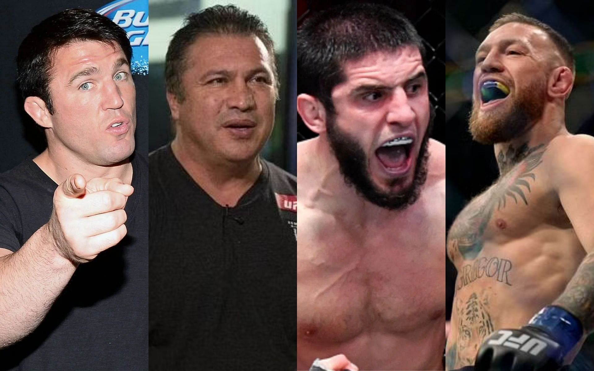 Chael Sonnen, Javier Mendez, Islam Makhachev, and Conor McGregor