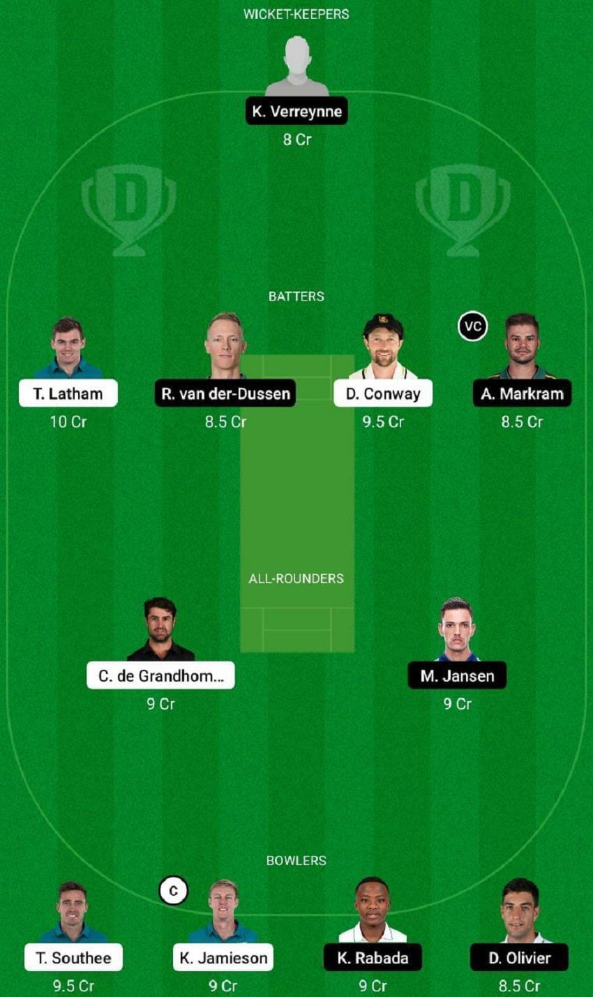 NZ vs SA Dream11 Fantasy Tip #1