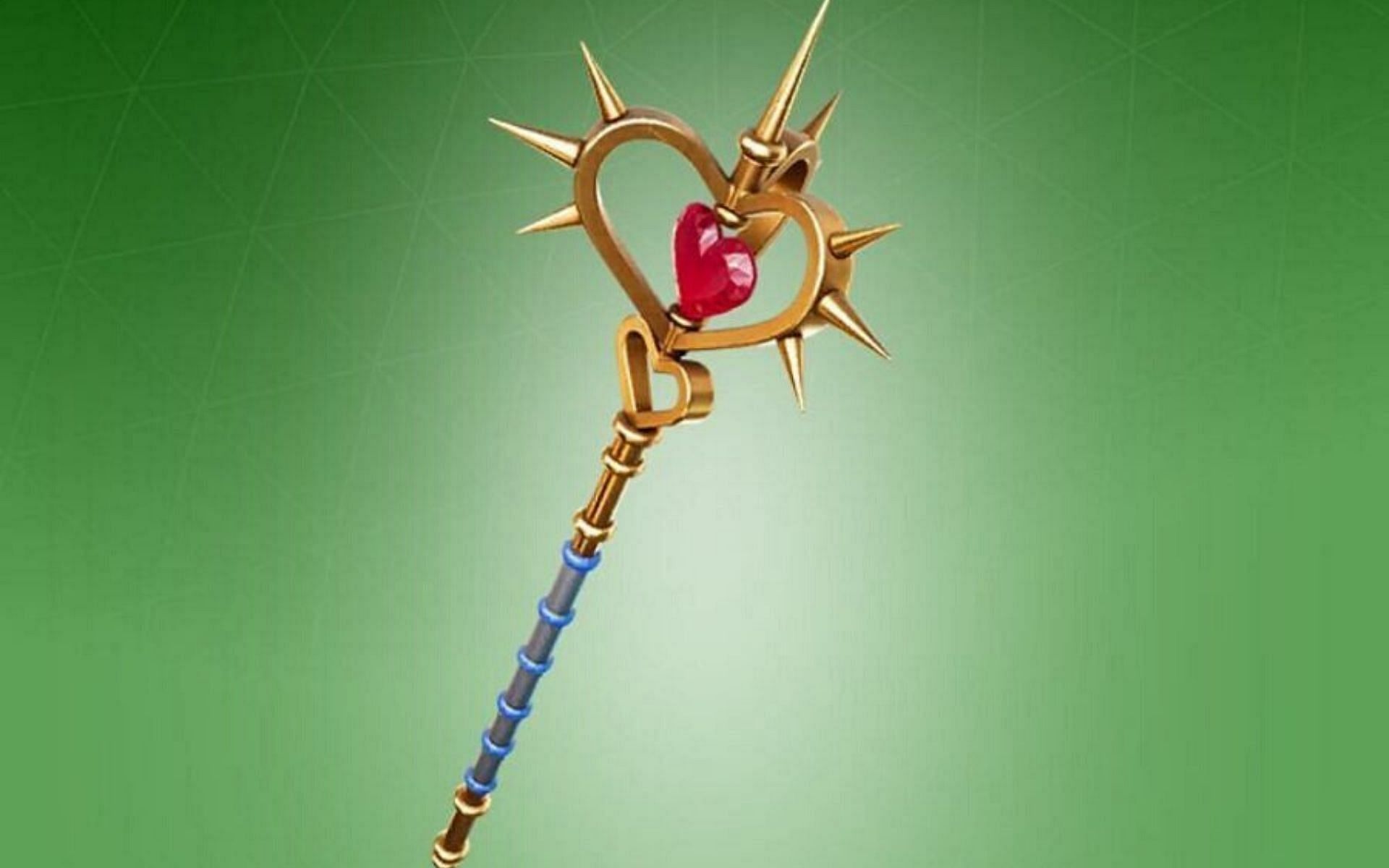 Looking to get the Mace of Hearts pickaxe for free? (Image via Epic Games)