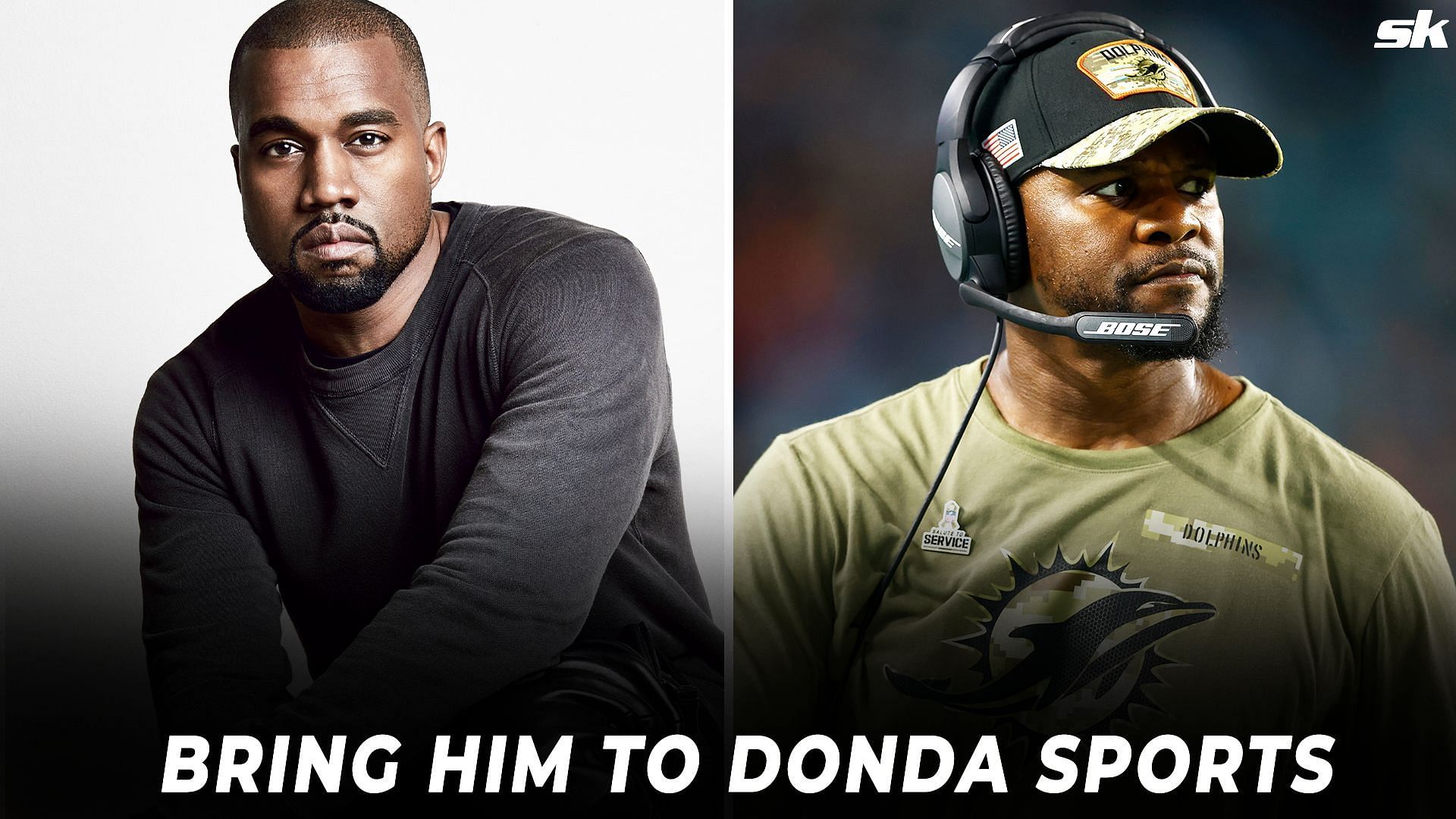 Kanye West lends his support to Brian Flores