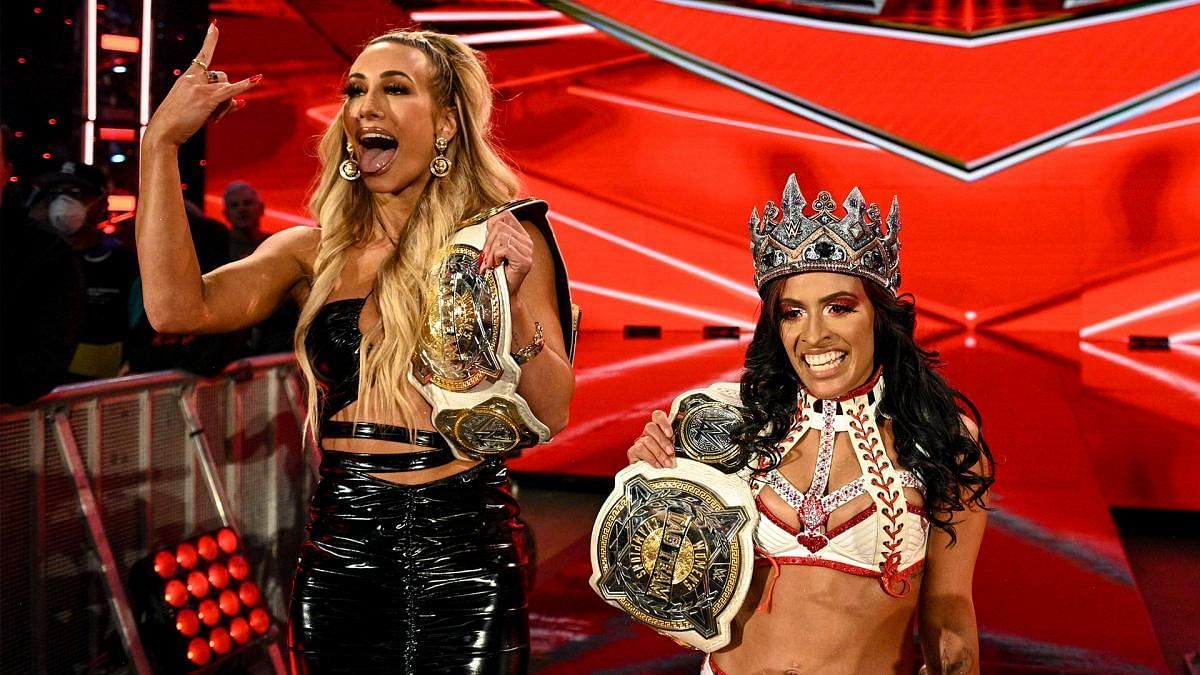 Current WWE Women&#039;s Tag Team Champions.