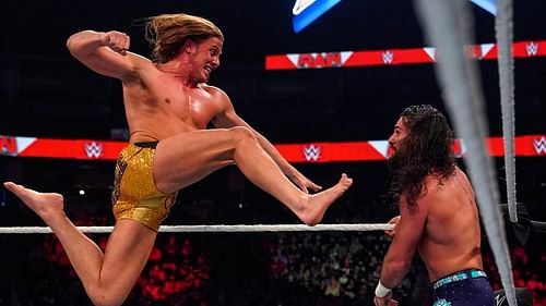Seth Rollins and Riddle collided live on WWE RAW