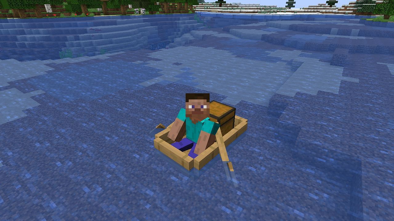Chest in a boat (Image via Mojang)