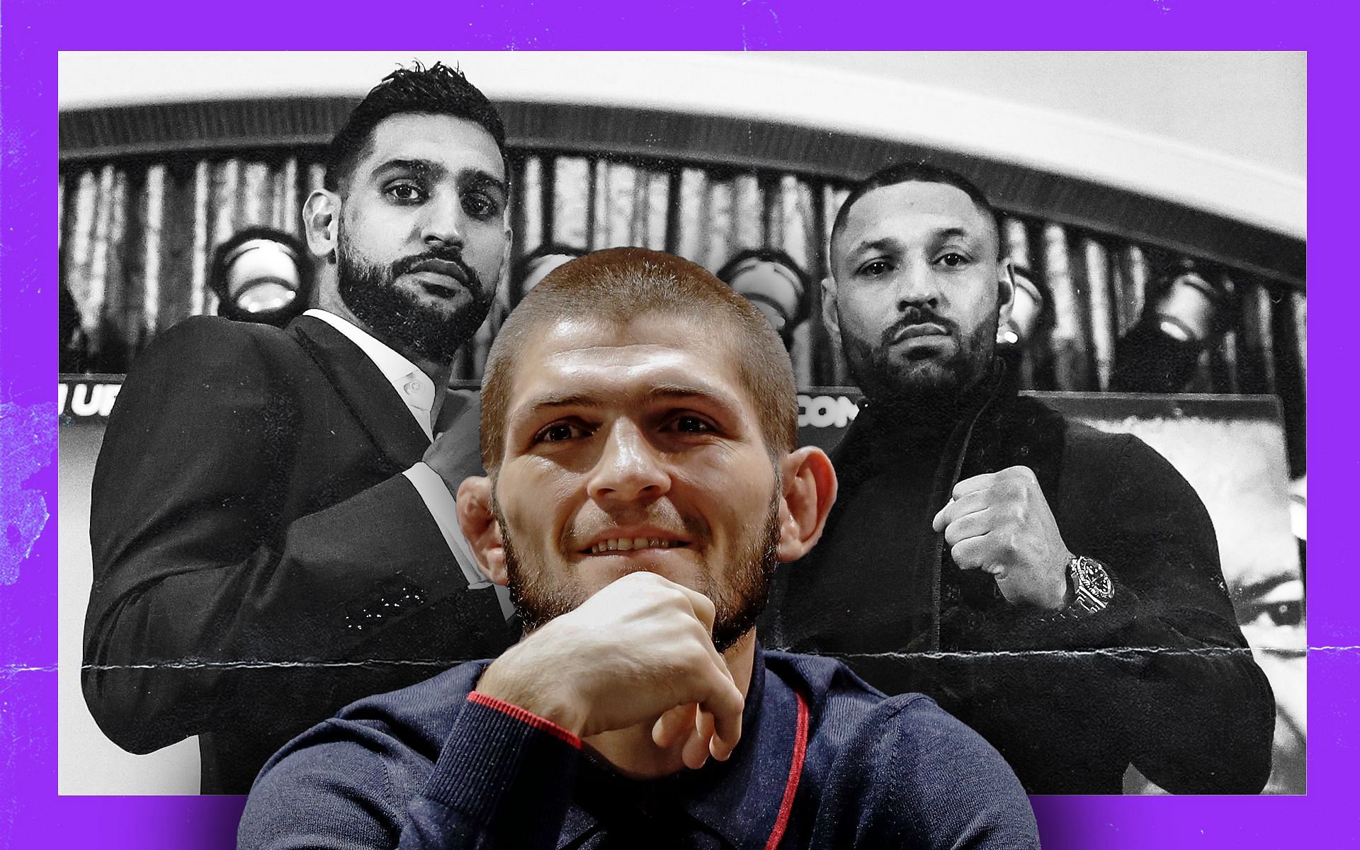 Khabib Nurmagomedov gives his thoughts on Amir Khan vs Kell Brook (images via: Getty)