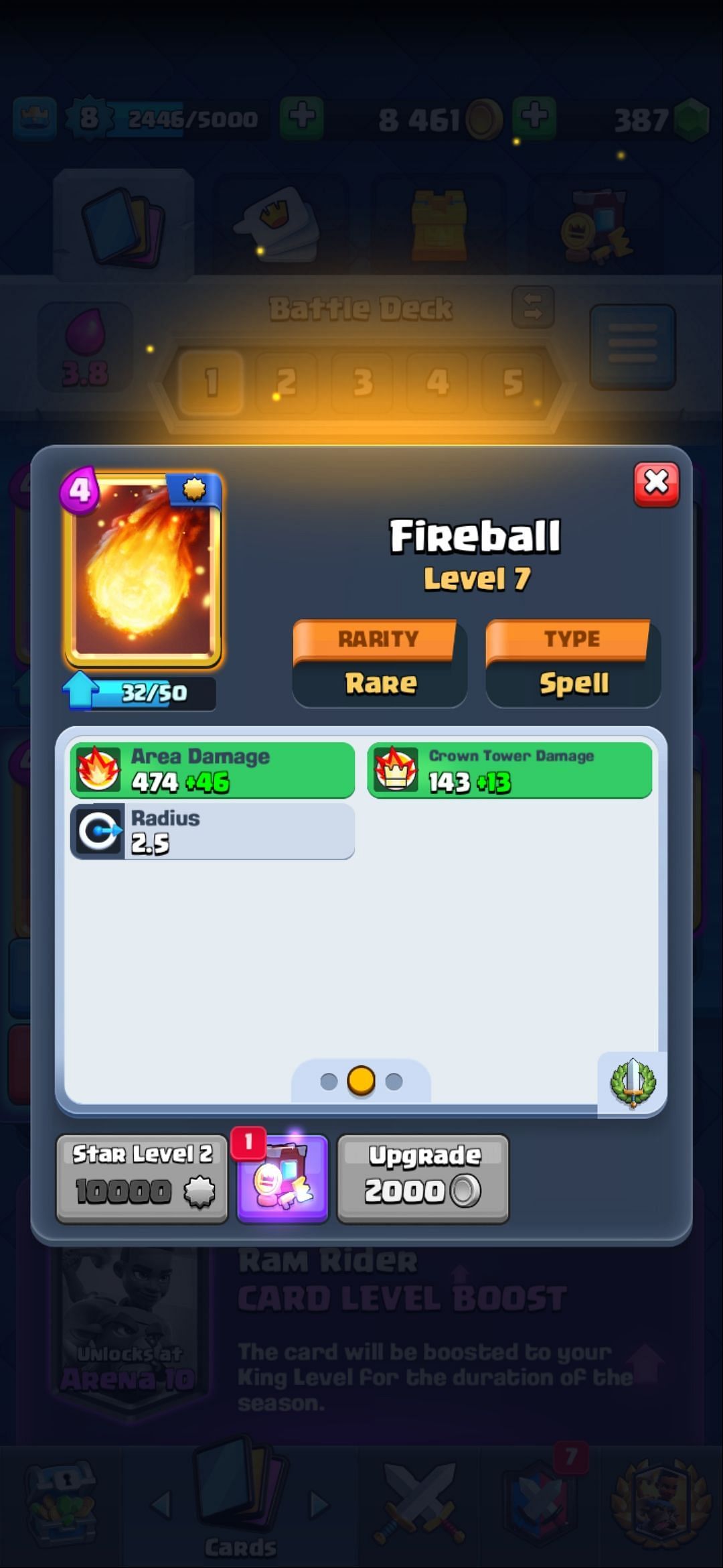 Fireball card (Image via Sportskeeda)