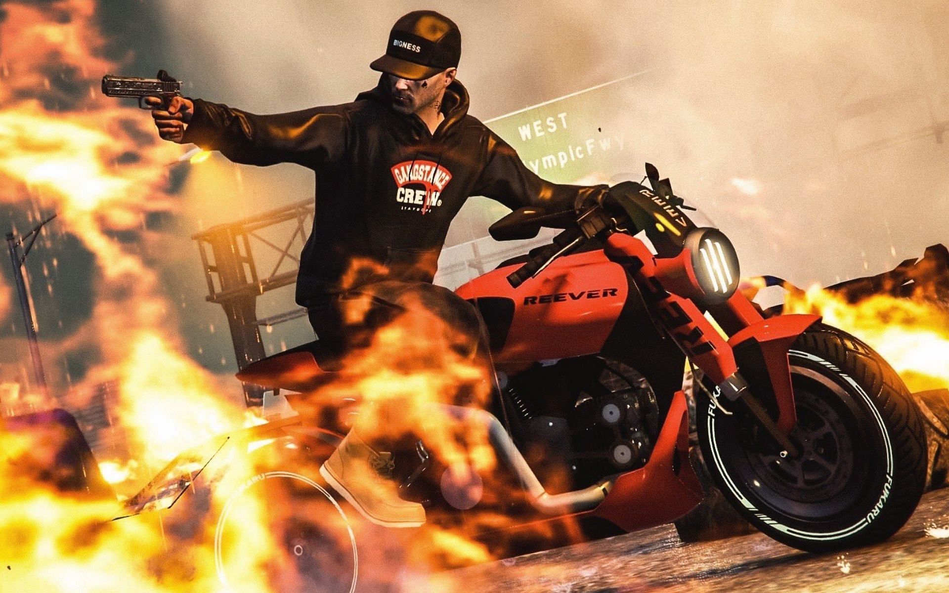 The newest motorcycle in GTA Online is insanely fast (Image via @basi_jp)