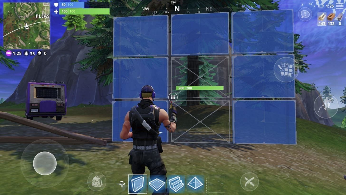 Structure editing is an important part of Fortnite build battles (Image via Epic Games)