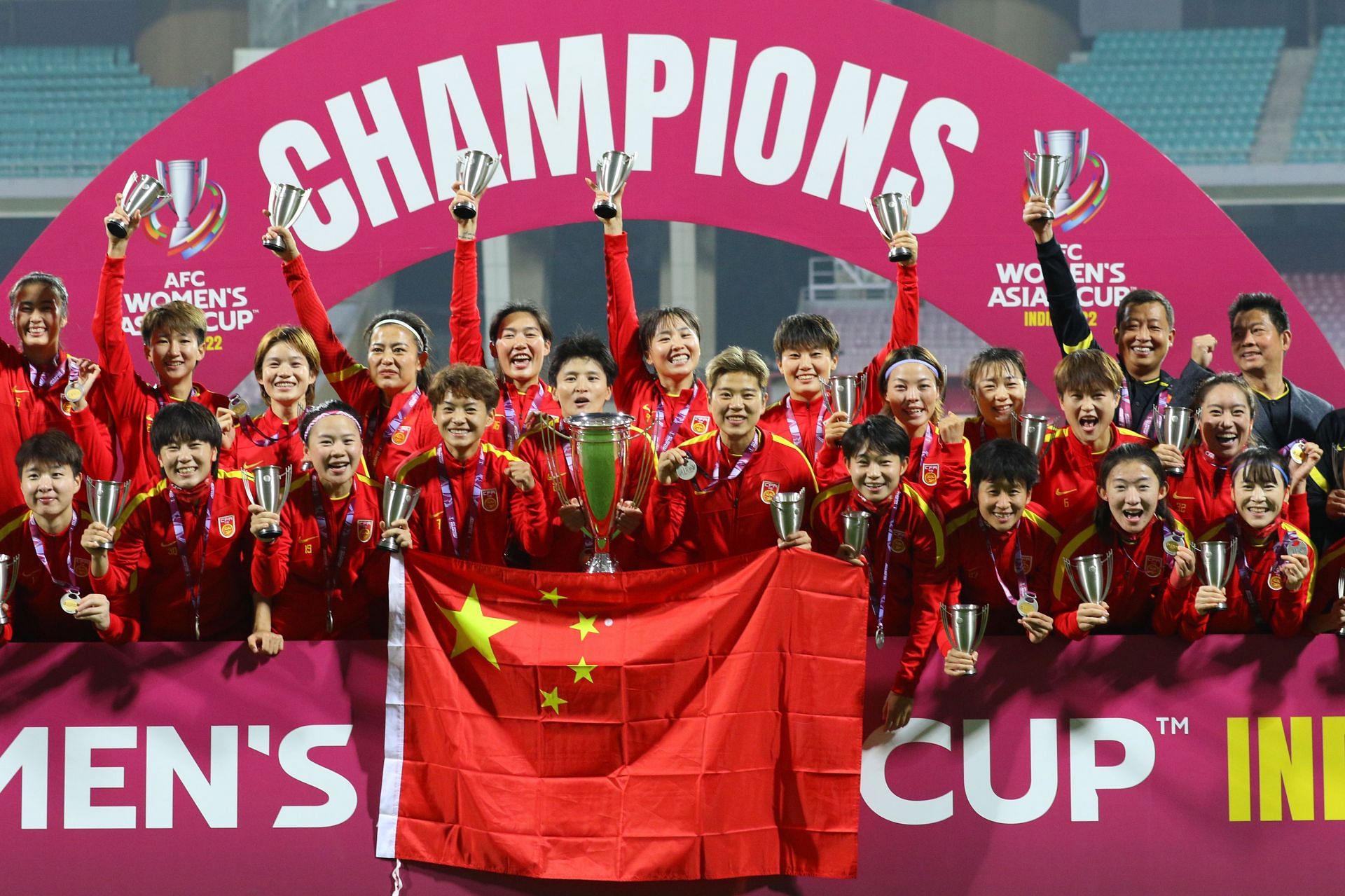 China have now won the AFC Women&#039;s Asian Cup for nine times. (Image: AFC)
