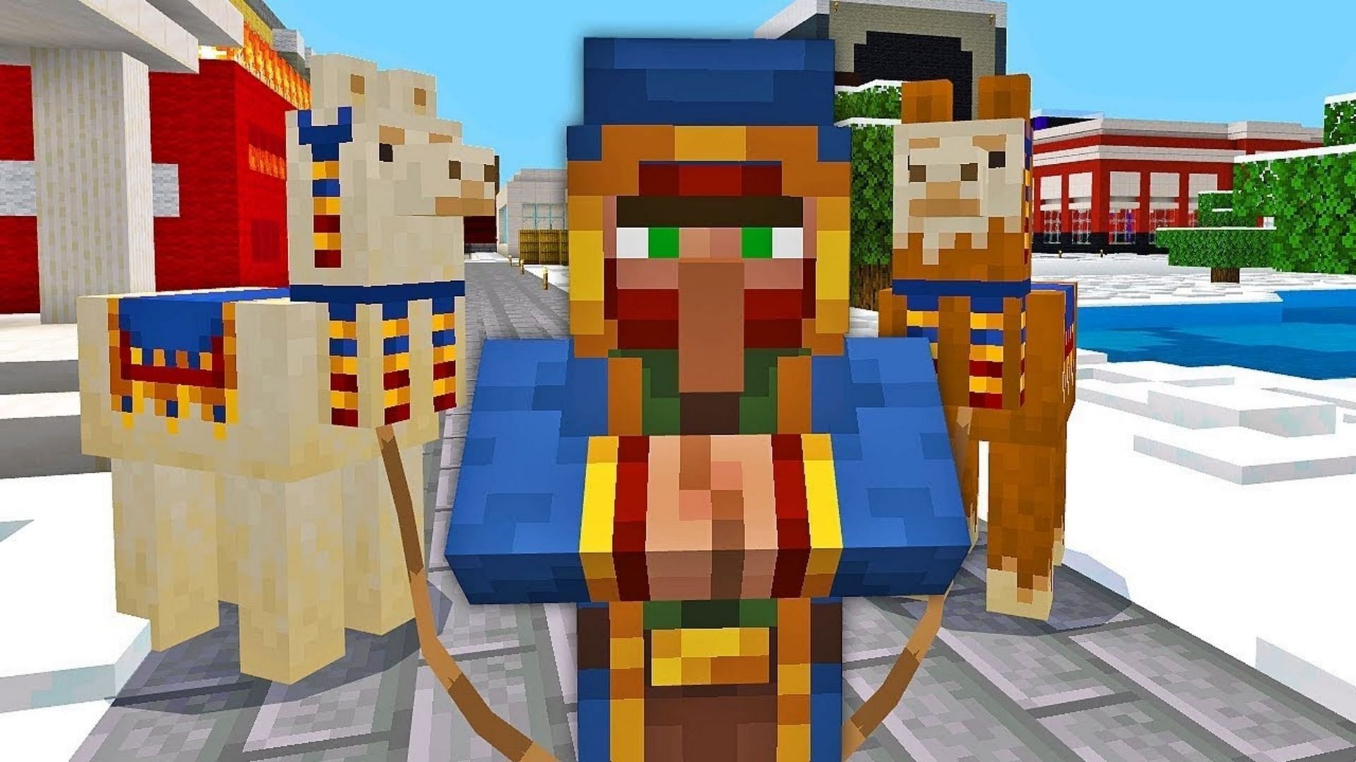 Finding the Wandering Trader in Minecraft isn&#039;t as tricky as it may seem (Image via Mojang)